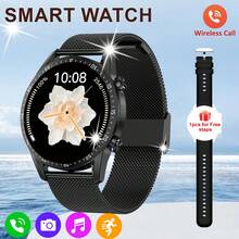 1 件 1.50 英寸全触摸屏男女通用智能手表，户外运动追踪器，具有 100 多种运动模式、心率监测器、睡眠追踪、计步器、天气预报、无线通话、消息提醒、可自定义壁纸、黑色和银色，适合作为送给朋友、情侣、家人、同事的礼物 - 彩色 - 查看 1