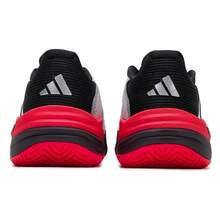 Adidas Zapatillas de tenis de caña baja Barricade 13 M, zapatillas deportivas transpirables para hombres para partidos, entrenamiento y fitness IH2558 - Blanco/Negro/Rojo Brillante - Ver 5