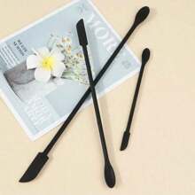 1/3pcs Mini Silicone Scraper, Double-Ended Silicone Wax Scraper Tools, Multi-Function Wax Sealing Stirring Rod, Heat-Resistant Silicone Scraper, Reusable Beauty Scraper, Micro Scraper, Thin Can Scraper, Food Scraper, Mini Scraper Set Makeup Tools, Wax Sealing Accessories, School Supplies