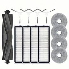 1 套 Dreame L10 系列机器人吸尘器配件套件 - 兼容 L10 Prime/L10s Pro/L10 Pro，包含 2 个 HEPA 过滤器、2 个主刷、6 块拖把布 - 塑料和布地板附件套装 - 彩色 - 查看 1