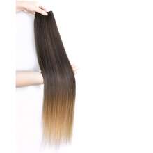 合成直发马尾接发,钩针编织合成Yaki直发全头接发 - 彩色 - 查看 24