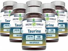 Amazing Formulas Taurine 1000mg Capsules Amino Acid Supplement | Non-GMO | Gluten Free | Made In USA (400 Count) - 100 片 | 6 包 - 查看 1