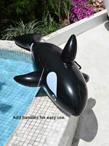 1PC Yellow Duck/1PC Crocodile Inflatable Green Crocodile, Pool For Beach, For Swimming Fun And Inflatable Black Orca Whale , Adults' Inflatable Play On The Water , Animal Mounts Water Lounge Raft For Swimming Pool And Beach Party, Perfect Summer Gift ﻿,Gifts For Friends Elegant Wedding,Perfect For Birthday Gifts, Party Favors,Christmas/Valentine's Gift,Christmas,Halloween,Halloween, Christmas, Autumn, Winter,