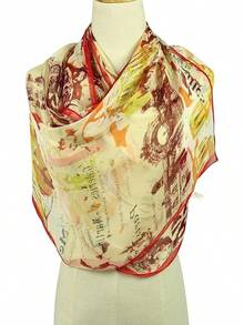 2025PANTONIGHT Long Chiffon Sheer Scarf For Womens - Col 756 - View 2