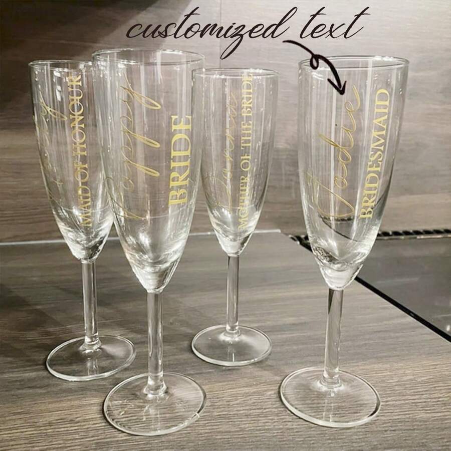Customized Vinyl Stickers For Personalized Use, Suitable For DIY Glass Cups, Wedding Brides, Gift Giving For Single Girls, Customized Vinyl Name Stickers For Weddings, Birthdays, Parties, Personalized Stickers,Custom Decals Only