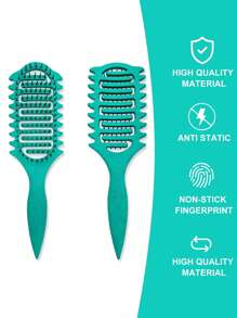 Lightweight Curly Hair Brush – Vent Design For Fast Drying, Curl Defining & Gentle Styling, Great For Summer, Travel & Everyday Use