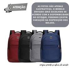 Kit 2 Mochilas Bolsas Unissex Resistente Ideal Para Escola Trabalho Premium Moderna - Multicolorido - Visão 10