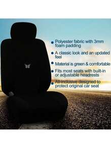 1pc Regular Flat Crescent Butterfly Hot Stamping General Motors Seat Cover
