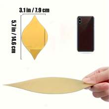 30 spiegelartige 30 Stücke tropfenförmige Spiegel Aufkleber, abnehmbare Acryl Spiegel Wandaufkleber 3D Wandkunstaufkleber, reflektierende DIY Dekorationen, abnehmbare Wanddekorationsaufkleber, geeignet für Wohnzimmer, Badezimmer, Büro Hintergrund Dekorationen, 5,7*3,1 Zoll (Gold/Silber/Schwarz)