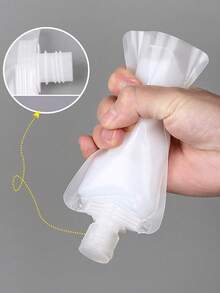 10pcs Travel Refillable Bags For Shampoo, Conditioner, Lotion, Portable Toiletry Containers, Transparent - Clear - View 3