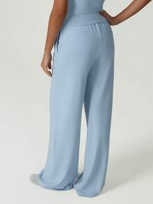 GOSOUER Women's Summer Lightweight Breathable Waist Drawstring Straight Leg Pants Casual Sports Jogging Pants