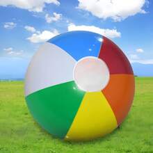6 Stück/10 Stück aufblasbare Strandballons, bunte PVC Werbe- und Promotionspielzeuge für Pool und Strand
