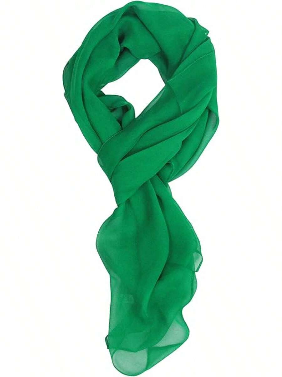 Chal de gasa transparente y largo para mujeres 2025PANTONIGHT - 710 Verde - Ver 1