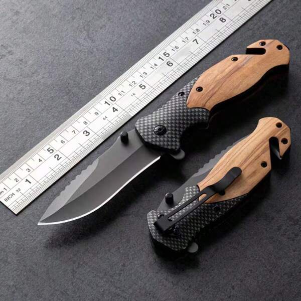 Popolare coltello tattico pieghevole in acciaio inossidabile 3CR13, coltello tascabile multifunzione con incisione, per campeggio