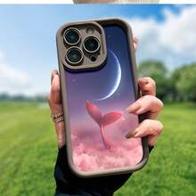 Whimsical Mermaid Tail Phone Case Designed With Enchanting Pastel Colors Compatible With IPhone 16 15 14 13 12 And 11 Pro Models And Made Of TPU Protective Material Perfect Gift For Family Friends Young People Birthdays Holidays Boyfriends Girlfriends And Valentine's Day - White - View 8