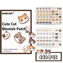 880 Pcs Cute Cat Shaped Pimple Patches, Facial Cover - Fragrance-Free, Paraben-Unisex Adult, All Skin Types Compatible, No Fragrance, No Alcohol, No Components Included - Multicolor - View 12