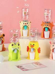 Miniature Water Dispenser Mini Jug Water Dispenser Kit Animated Shapes Glass Included - Grey - View 2