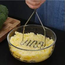 1pc Stainless Steel Potato Masher, Potato Ricer, Potato Masher And Ricer Tool, Vegetable Fruit Manual Masher And Ricer Tool With Ergonomic Handle, Suitable For Potato, Banana, Avocado And Pumpkin Puree - Easy Clean And Dishwasher Friendly, Cooking Assistant Tool, Sleek Metal Exterior, Durable Kitchenware, Kitchen Essential Gadget | Modern Kitchen Tool | Durable Kitchen Supplies (Random Color) - Multicolor - View 7