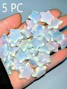 QYDCX 1/5/10pcs Star-Shaped Agate Crystal, Polished Healing Crystals, Replenish Sacred Meditation Energy, Balance Aura, Valentine's Day Crystal Gift, Suitable For Men And Women - Star - View 12