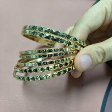 RINTOLER 7 件独特手工钩针几何空心手链套装