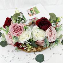Artificial Flower Bouquet For Bride, Wedding Ceremony, Anniversary Celebration, Centerpiece, Table Decor, Bridesmaid