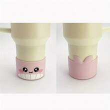 1 件动物图案硅胶杯套 - 狗和鲸鱼，防滑底部，适合 40 盎司玻璃杯，是复活节、母亲节和生日的完美礼物