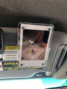 Car Sun Visor Acrylic Photo Holder, Universal Magnetic Acrylic Photo Frame, Suitable For Couples, Family Photos And Pet Photo Frames, Easy To Install, Gift For Valentine's Day, Anniversary Or Special Occasion, Durable And Long-Lasting Material, Car Accessories - Multicolor - View 8