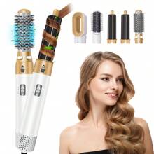 "Your 5-In-1 Hair Essential – Blow Dry, Curl & Straighten Anywhere!"