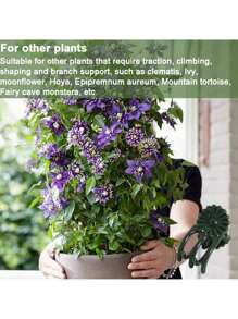 100pcs Garden Plant Clips Plastic Support Orchid Stem Clip For Vine Vegetables Flower Tied Bundle Branch Clamping Garden Tool