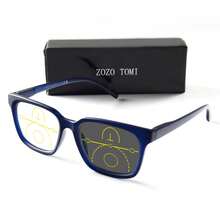 多焦点、变色、防蓝光高清老花镜，各种距离视野清晰，适合各种脸型，时尚眼镜