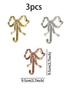 Gold Butterfly Hooks, Brass Butterfly Wall & Door Hooks, Towel Hooks, Brass Coat Hangers, Decorative Brackets, Suitable For Wedding, Bathroom, Living Room, Kitchen Decor - Multicolor - View 15
