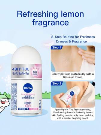 NIVEA 12ml Roll-On Anti-Perspirant Body Deodorant