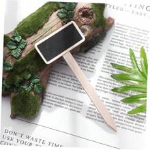 Set de 20 piezas de mini pizarras de madera para jardín decorativas, etiquetas de precio de florista, marcadores de plantas y talla grande