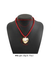 可叠戴的柠檬心形太阳吊坠项链，时尚、心形、花朵、设计、复古风格、多巴胺链、珠宝 - 彩色 - 查看 10