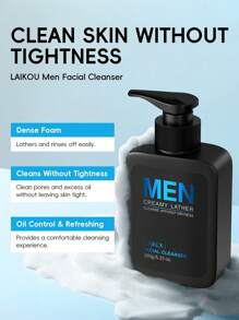 LAIKOU 1 Pc Clean Pores LAIKOU Men Facial Cleanser,180g Minimize Pores Moisturizing Cleanser Oil Control Face Wash For All Skin Types Gift For Father, Father's Day