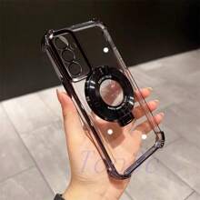 Funda de teléfono universal magnética de 4 esquinas con soporte giratorio anti-caída compatible con Apple, Redmi, Poco, Infinix