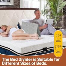 ZBed Divider Co Sleeping Adults Bed Separator Twins,& King 20 * 12 * 6IN (Small) - Large - 查看 3