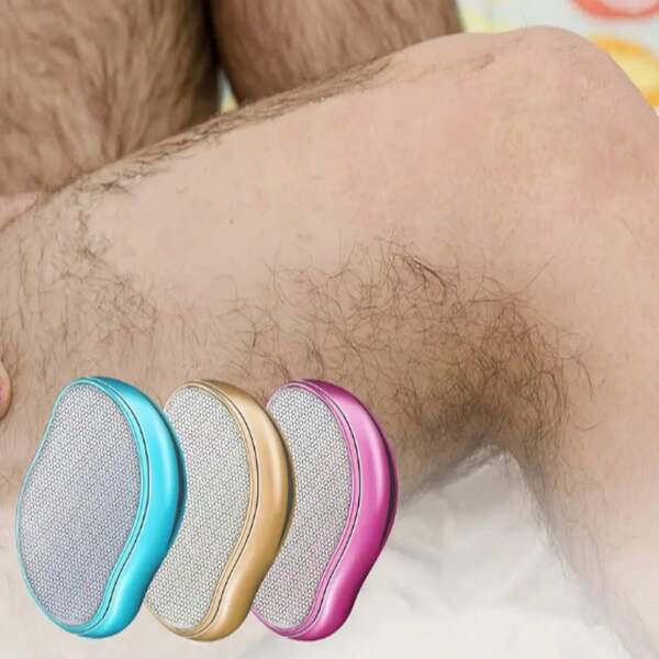 1 Essuie-cheveux en cristal pour hommes et femmes - Exfoliation indolore, outil de rasage réutilisable et imperméable pour un dos, des bras et des jambes lisses, épilateur