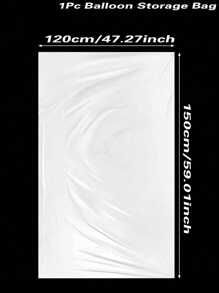 1/2/3/5 قطعة حقيبة تخزين بالون كبيرة بمقاس 1.2*1.5م، حقيبة بلاستيكية كبيرة شفافة لنقل البالونات وتخزين شجرة الميلاد
