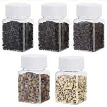 500pcs Of 5 Mm Silicone Hair Extension Rings,For Human Hair Extension Tools - Multi-Color - Multicolor - View 7