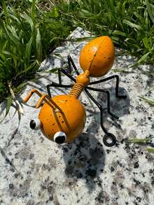 1 pièce Mignon Décoratif Fourmis en Fer Oscillant, Petit Ornement d'Insecte en Métal pour Extérieur