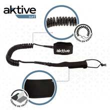 Aktive Leash da surf a spirale ✅ Consegna entro 24/48 ore in Spagna (continentale) - Bianco - Visualizzare 2
