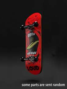 1 pieza Finger Skateboards DIY Piezas del parque de patinaje Cubierta Truco Patineta profesional Soporte de metal Rodamiento Rueda Juguetes de escritorio Dígitos Cubiertas de madera de 5 capas, Patineta, Patineta