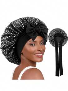 1 Stück neue elastische Kopfbänder mit Pailletten Schlafmütze Turban Hut