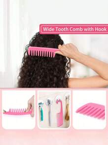 12pcs Hairdressing Hair Brush Set, 200ml Spray Bottle, 9 Rows Of Curly Hair Brushes With Provocative And Edge Brushes, 3a To 4c Kink Wavy/Curly/Wet/Dry/Oil/Thick/Long Hair Rat Tail Combs, Soft Scalp Massager, Dry And Wet Curly Hair Exfoliating Brush, Wide Tooth Comb (Purple, Black, Pink), Hair Styling, Hair Stuff, Comb Hair ,Hair Accessories