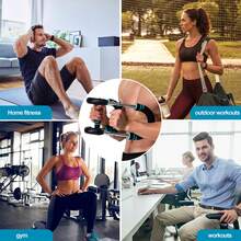 60-100lb Arm Trainer, 2 Levels Adjustable Resistance Chest Enhanced Strenthener Workout Equipment – Portable Chest Clip Trainer And Arm Exerciser For Visible Gains And Sculpted Muscle - Màu xanh lam - Xem 6