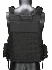 Rapidly Detachable Double-Row Triple Accessory Bag Hunting Vest, Breathable Honeycomb Design, Hidden Large Storage Space On The Back, Strong Expandable Function, Suitable For Hunting, Training, Outdoor Survival