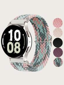 Dây đeo đồng hồ Solo Loop co giãn bện 20mm tương thích với dây đeo đồng hồ Galaxy Watch 7 FE 6 5 4 40mm 44mm, Galaxy Watch 6 4 Classic, Galaxy Watch 5Pro 45mm/ Watch 4 Classic 42mm 46mm, Galaxy Watch 3 41mm, Galaxy Active2, tương thích với Honor Garmin Amazfit dành cho Amazfit Bip 3 Pro/S Lite/U Pro/GTR 42mm Dây đeo cho Amazfit GTS 4 Mini/2 2E 3 Dây đeo cổ tay Dây đeo đồng hồ cho nam và nữ - Bện vòng đôi - Xem 2