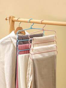 多功能无痕衣帽架发夹整理架/展示架防滑S型裤架西裤挂架围巾收纳衣架家用宿舍多层防风晾衣架围巾床单裤子领带收纳衣架