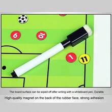 Tableau tactique magnétique pliable pour le football - Bleu marine - Voir 4